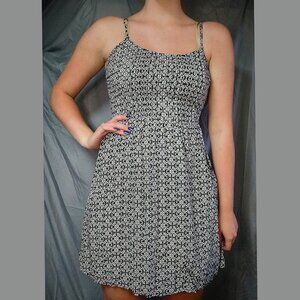 Black and White Floral Spring Sundress